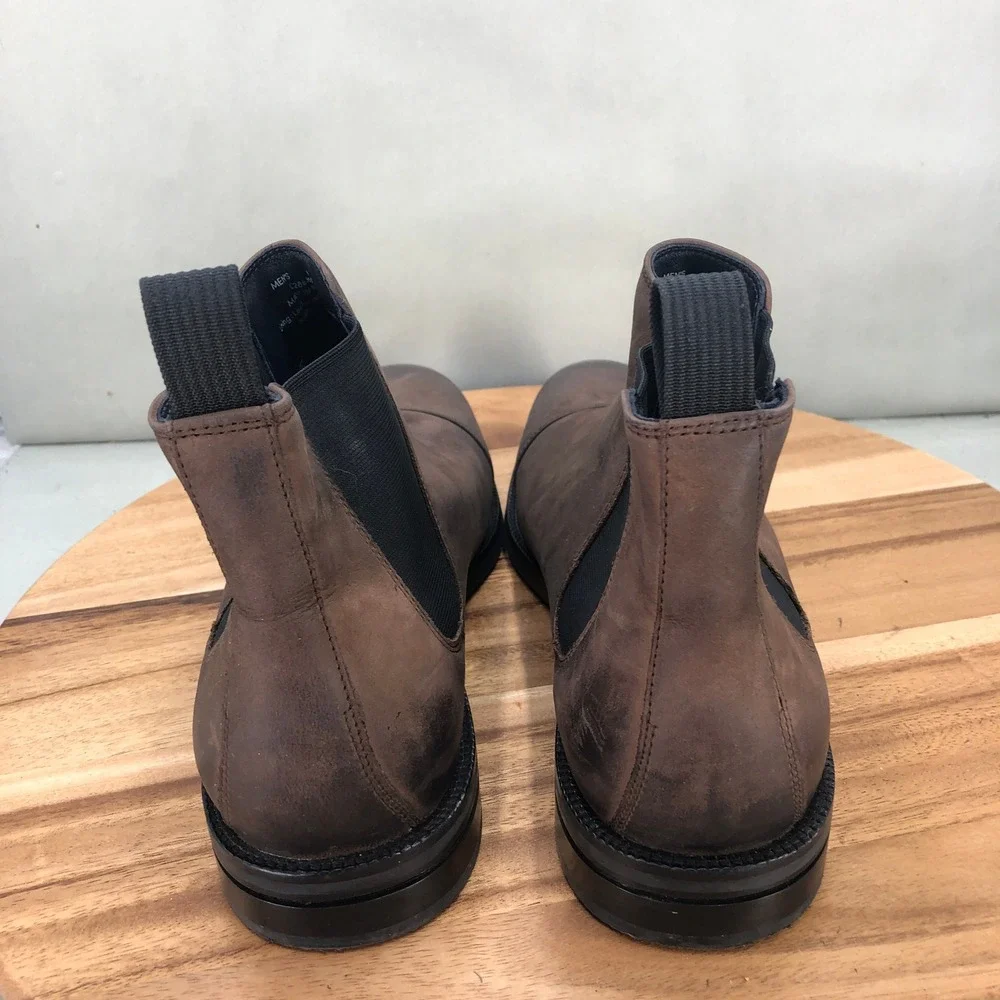 Cole Haan Wagner Grand Mens 11 M Brown Leather Chelsea Boots Pull On Ankle